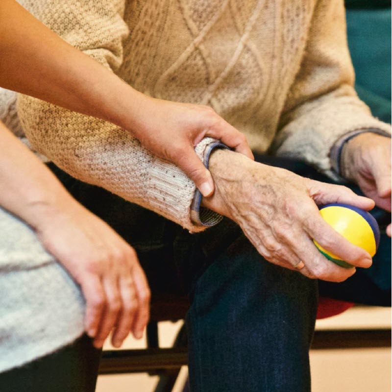 elderly sitting