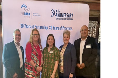 FHLB Dallas and Member Banks Award $60K in Grants to Nonprofit